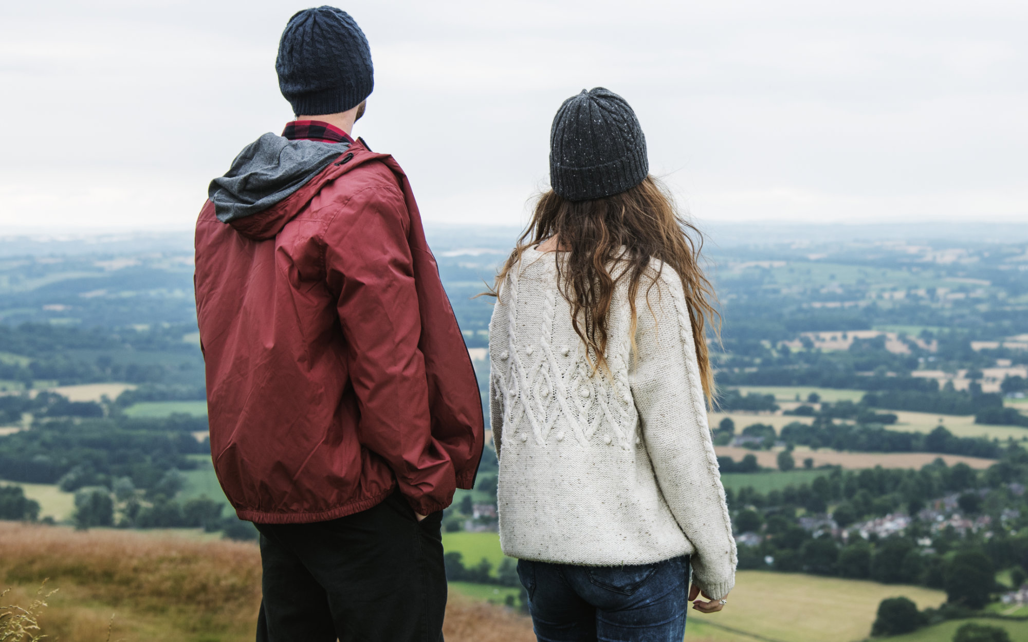 Couple enjoy the nature together