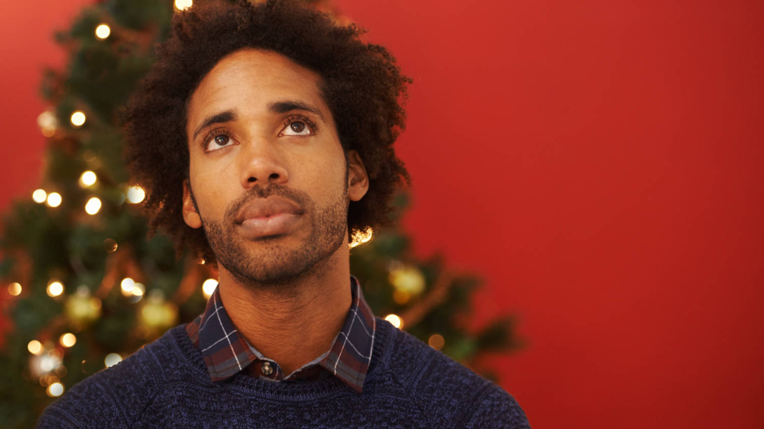 Older man in Christmas jumper